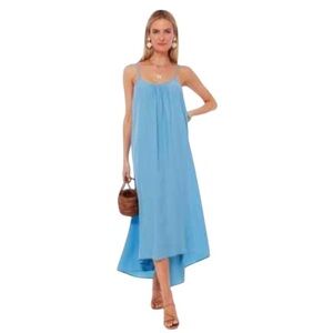 Tuckernuck Pomander Place Blue Laney Parachute Trapeze Maxi Dress Size XXXL
